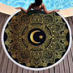 Moon Circular Beach Towel