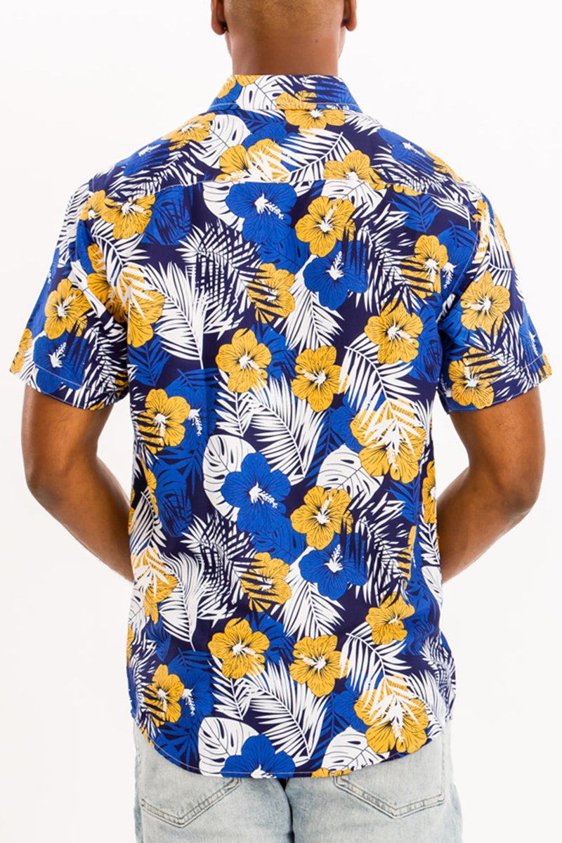 Hawaiian Print 2 -  Short Sleeve Shirt