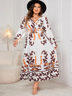 Honey Flounce Sleeved Dress - Plus Size