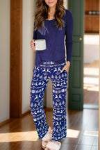 Reindeer Pajama Pants Set