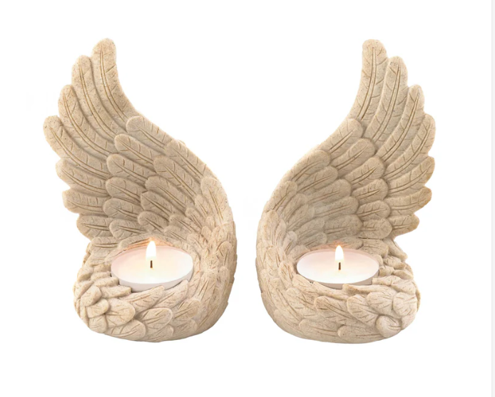 Angel Wings Tealight Set