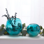 Aqua Fish Bowl Vases