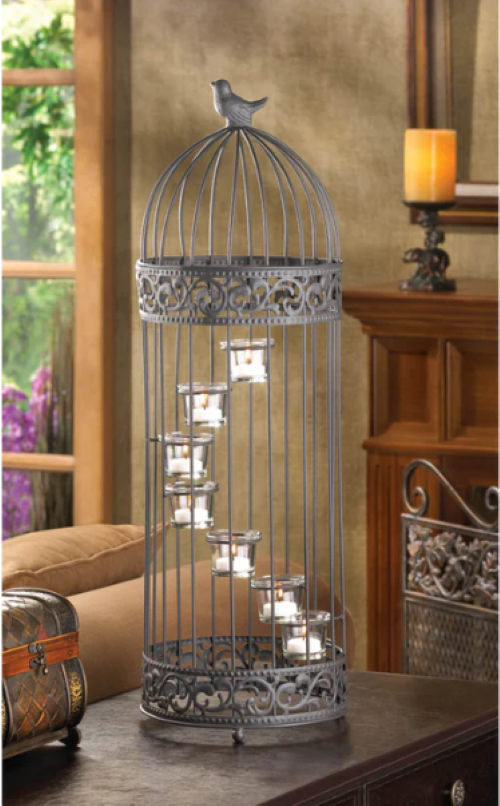 Birdcage Staircase Candle Stand