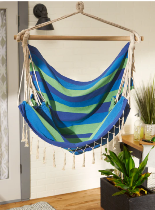 Hammock Chairs with Fringe Trim