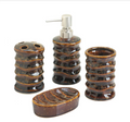 Brown Stoney Bath Accessory Set