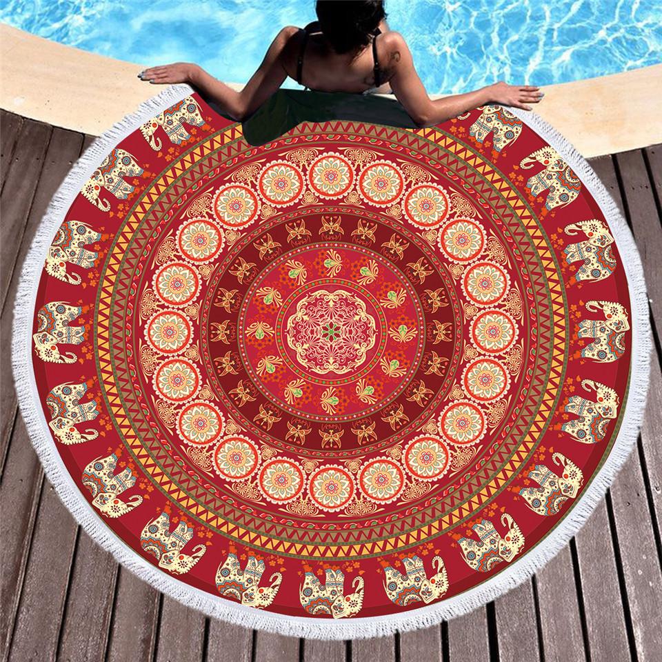 Bohemian Circular Beach Towels