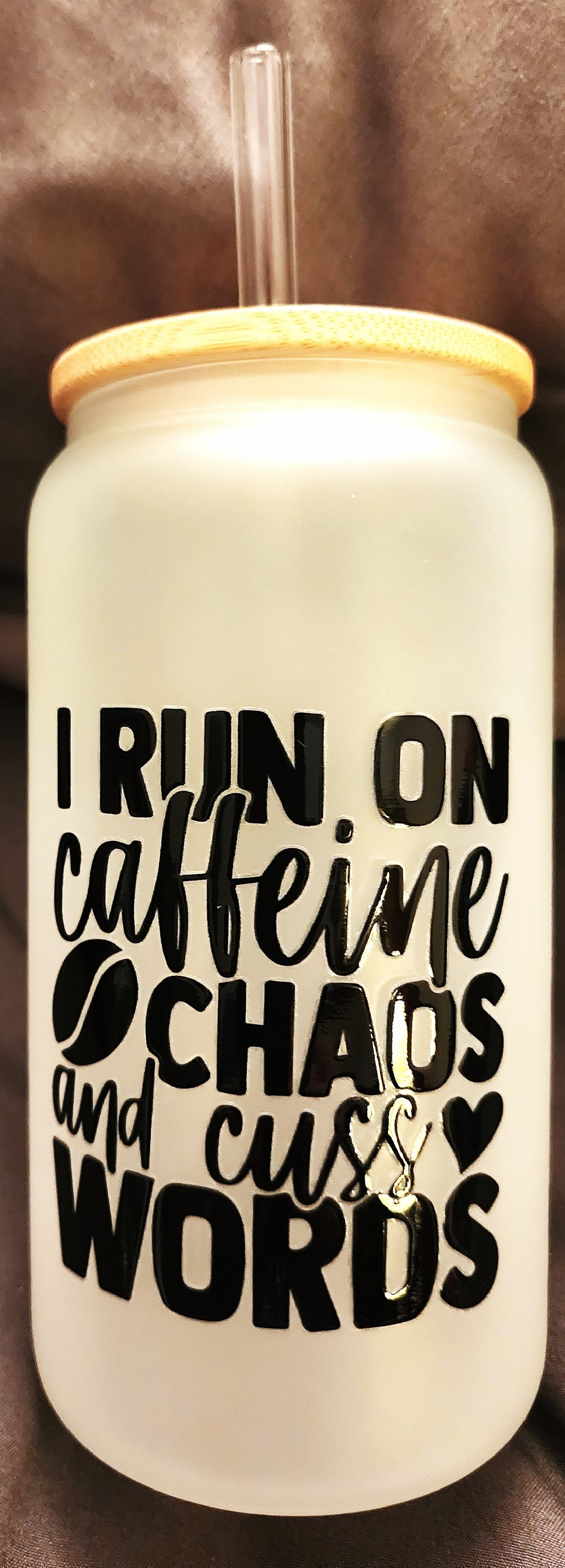 Caffeine Chaos Glass Bottle