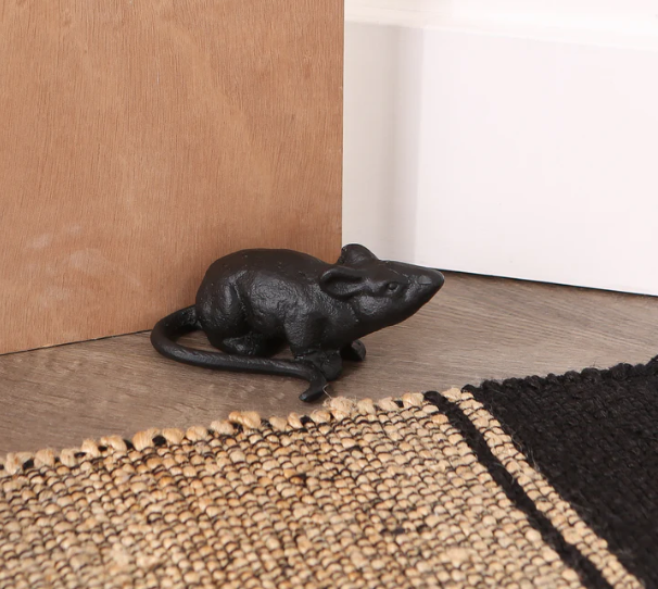 Cast Iron Rat Doorstop