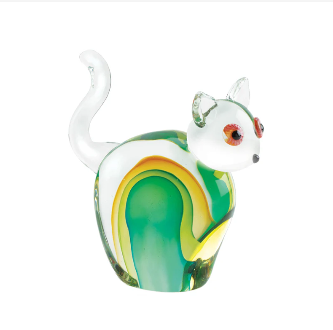 Cat Art Glass