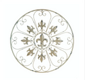 Circular Fleur-de-Lis Wall Plaque
