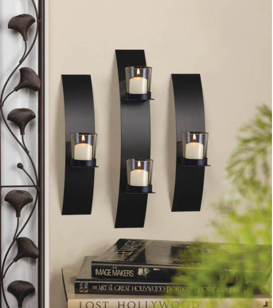 Contemporary Wall Sconce Trio