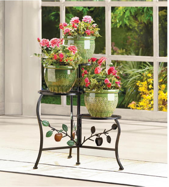 Country Apple Plant Stand