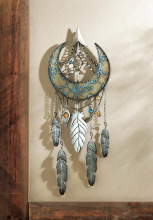 Crescent Moon Dreamcatcher Wall Decor