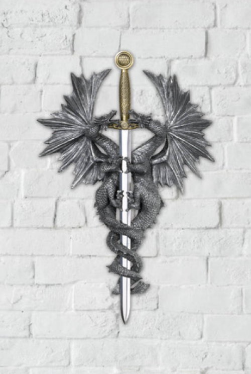 Dragon Dagger Wall Plaque