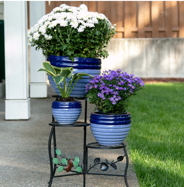 Duo Blue Tone Planter Trio