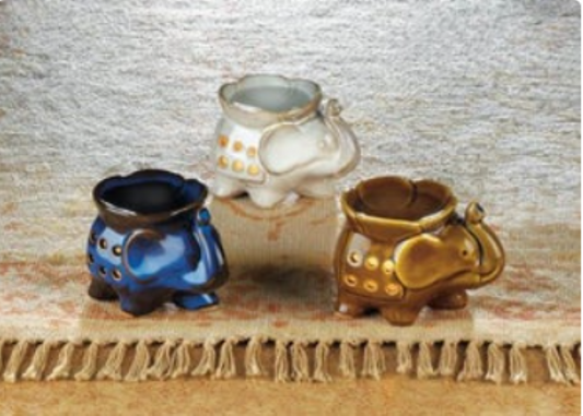 Elephant Oil Warmer Trio