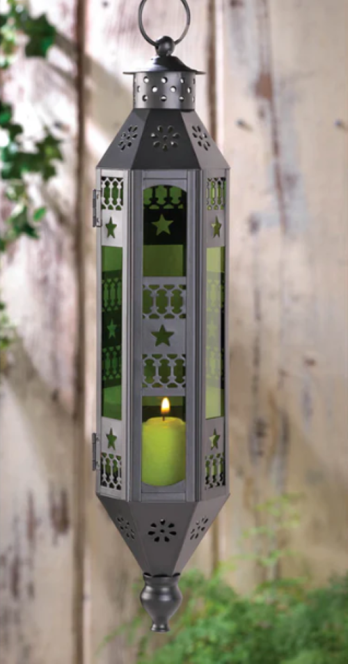 Emerald Serenity Hanging Lamp