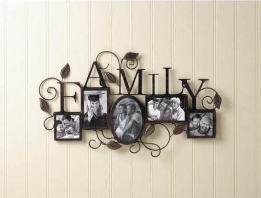 Family 5-Photo Wall Frame