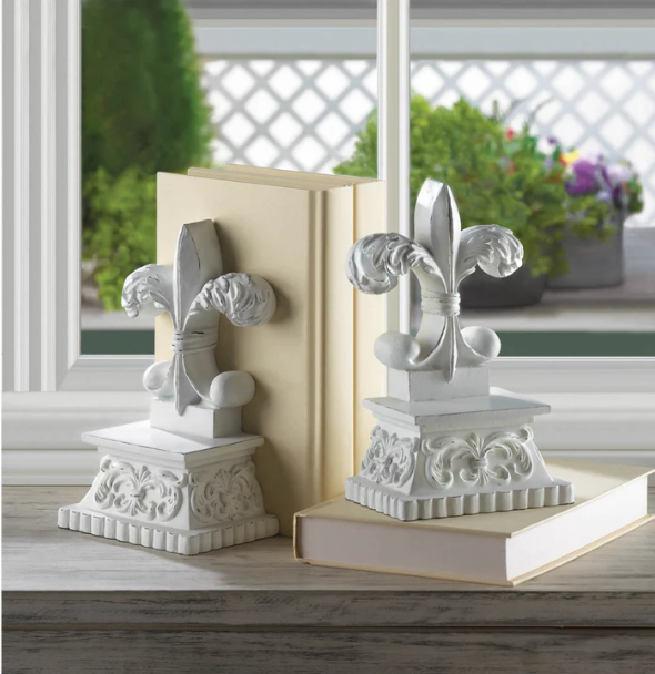 Fleur-de-Lis Bookends