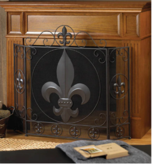 Fleur-de-Lis Fireplace Screen