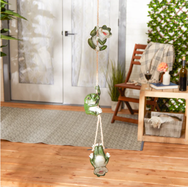 Frolicking Frogs Hanging Decoration