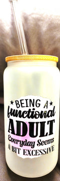 Functional Adult Glass Bottle