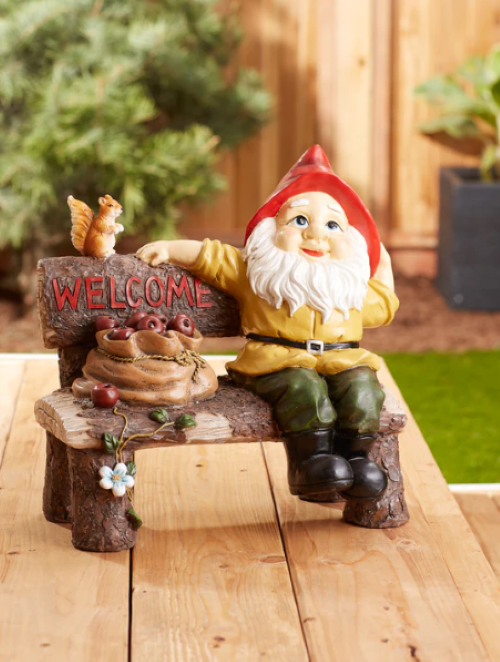 Garden Gnome Greeting Sign