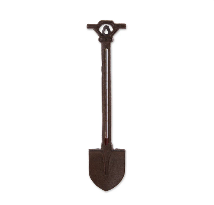 Garden Shovel Cast Iron Thermometer