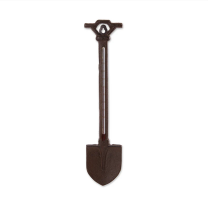 Garden Shovel Cast Iron Thermometer