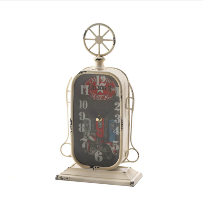 Gas Station Tabletop Clock
