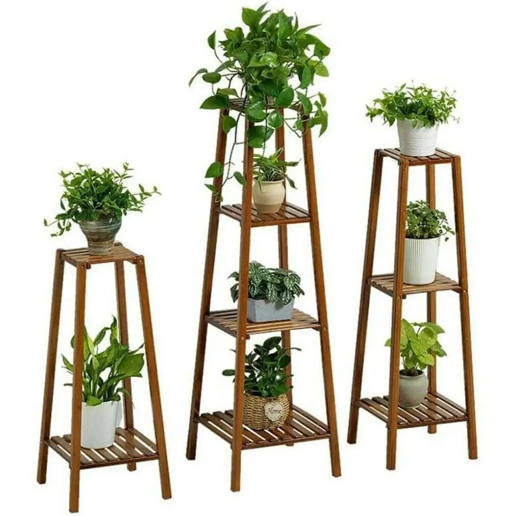 Bamboo Plant Shelves