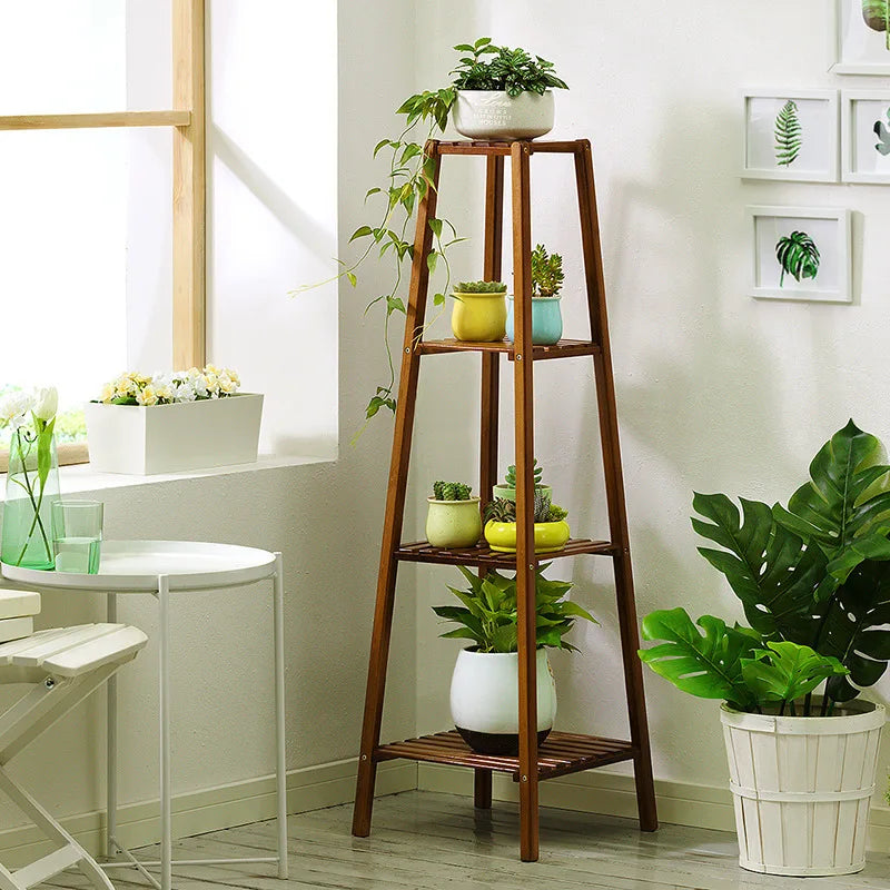 Bamboo Plant Shelves