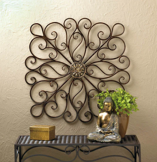 Iron Scrollwork Wall Decor