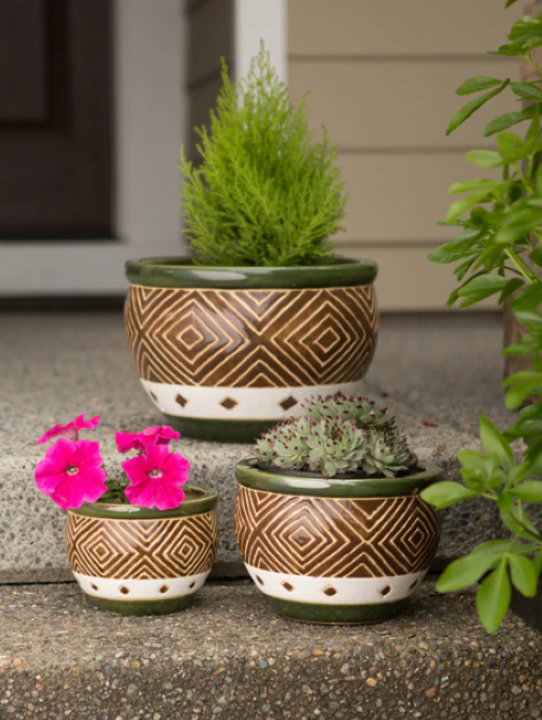 Jade Planter Trio