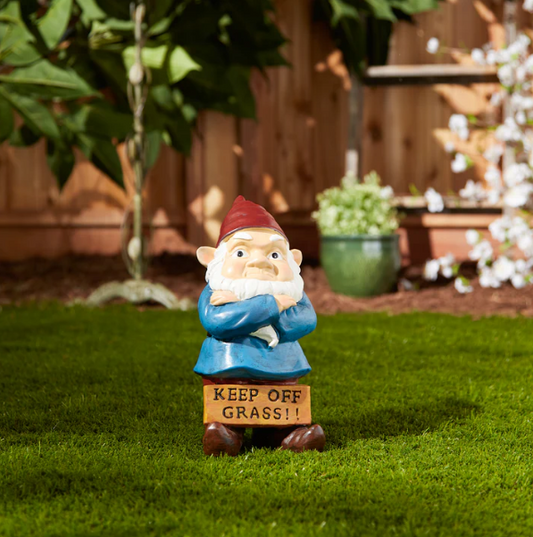 Keep Off Grass Grumpy Gnome