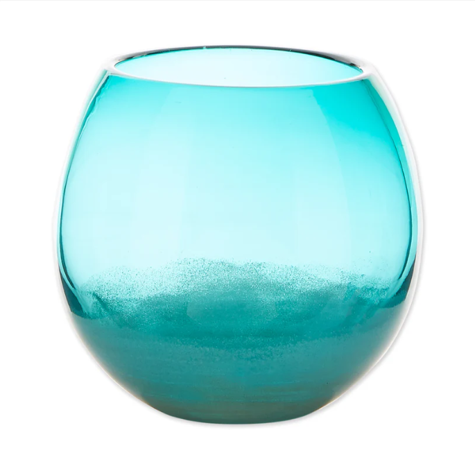 Aqua Fish Bowl Vases