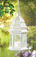 White Moroccan Lantern