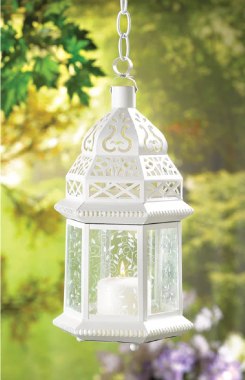 White Moroccan Lantern
