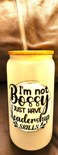Leadership Skills Glass Bottle