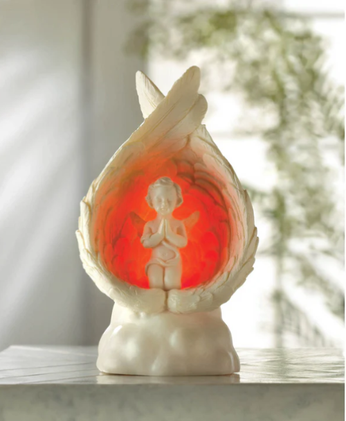 Light-up Praying Angel Figurine