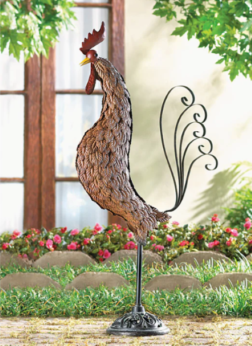 Metal Sculpture Rooster