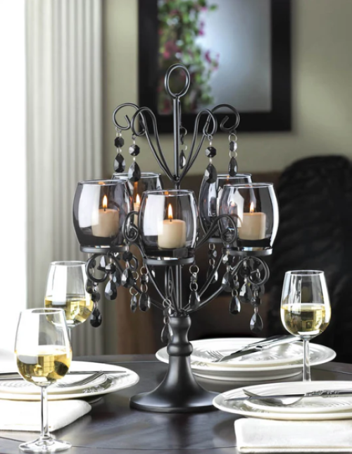 Midnight Elegance Candelabra