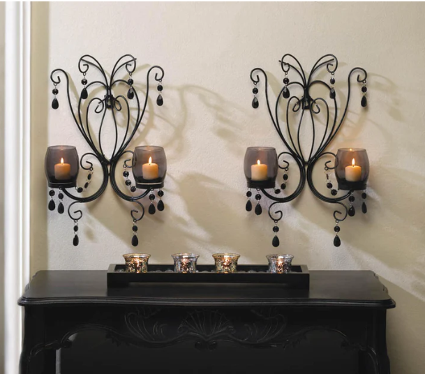 Midnight Elegance Wall Sconces