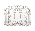 Modern Scroll Fireplace Screen