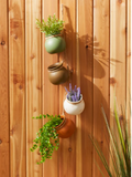 Neutral Garden Dangling Mini Pots