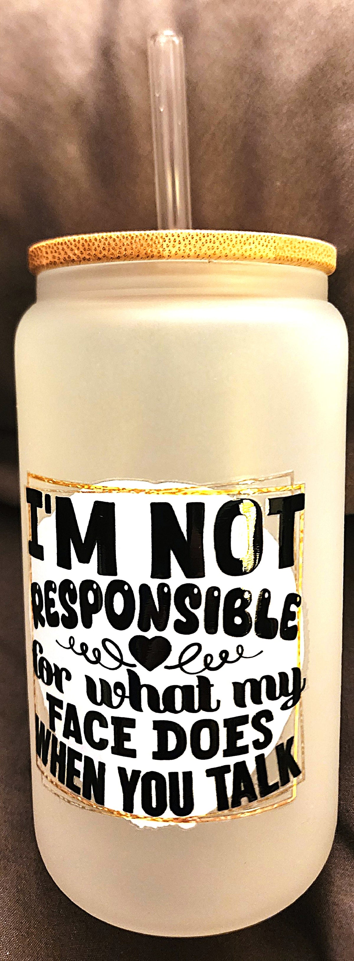 Not Responsible Glass Bottle