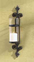 Ornate Scroll Candle Sconce