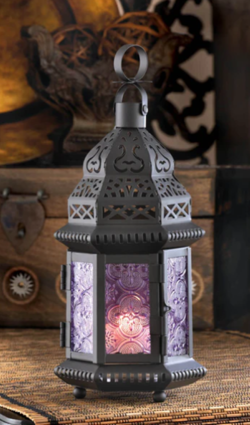 Purple Moroccan Style Lantern