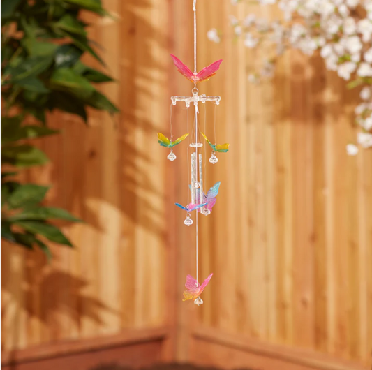 Rainbow Butterfly Wind Chimes