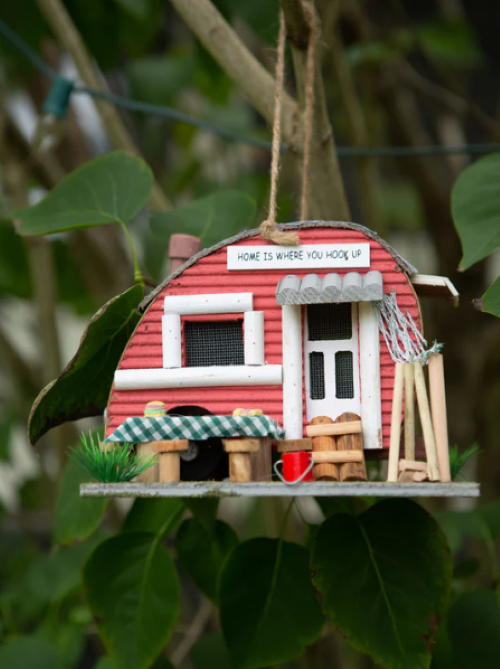 Red Trailer Birdhouse